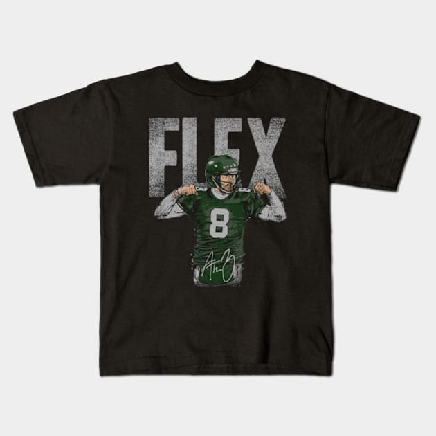 Aaron Rodgers New York J Flex Bold Kids T-Shirt by danlintonpro